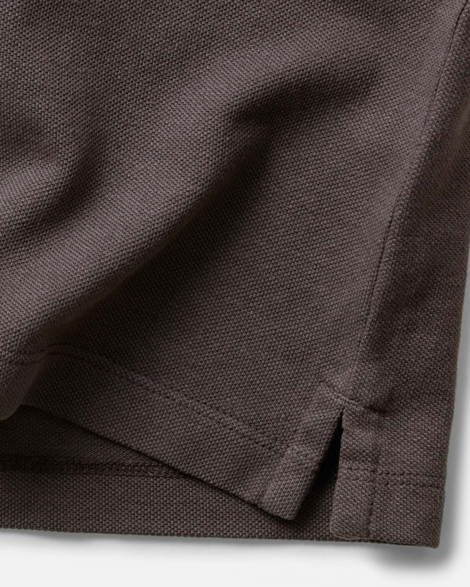 The Cotton Hemp Polo in Asphalt Pique