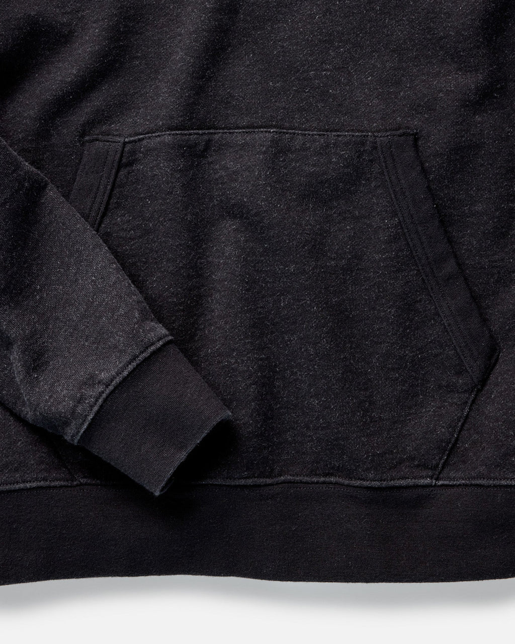 The Sunset Hoodie in Black Indigo Terry