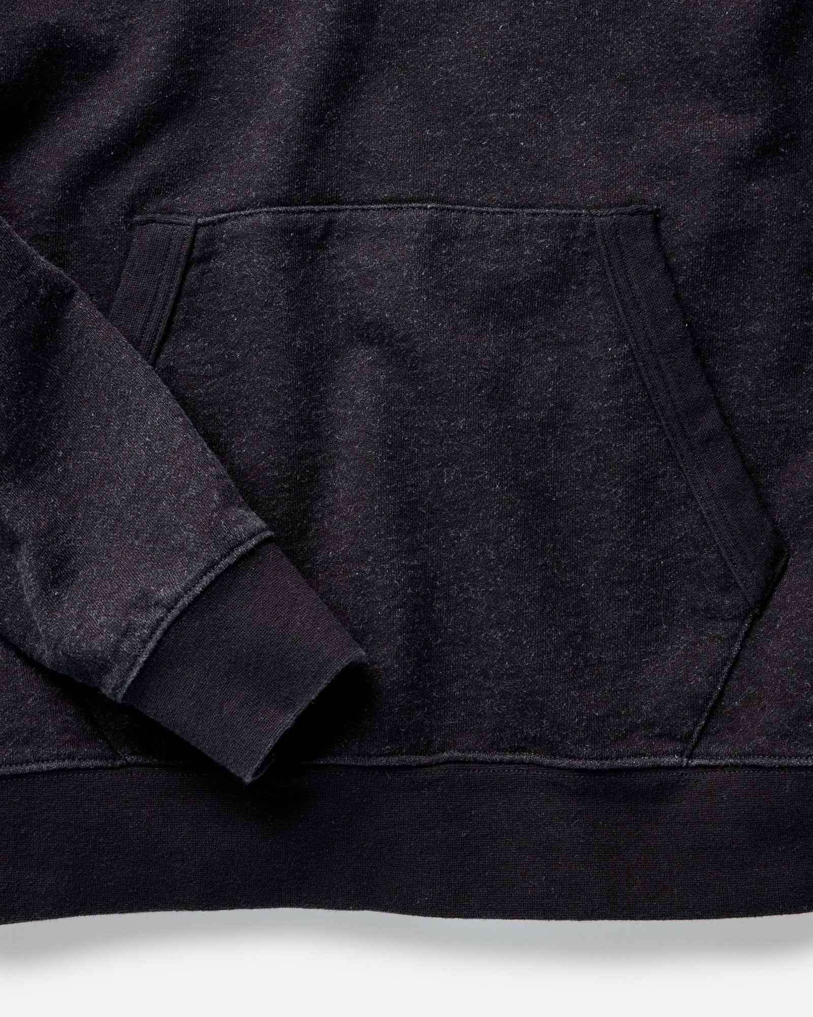 The Sunset Hoodie in Black Indigo Terry
