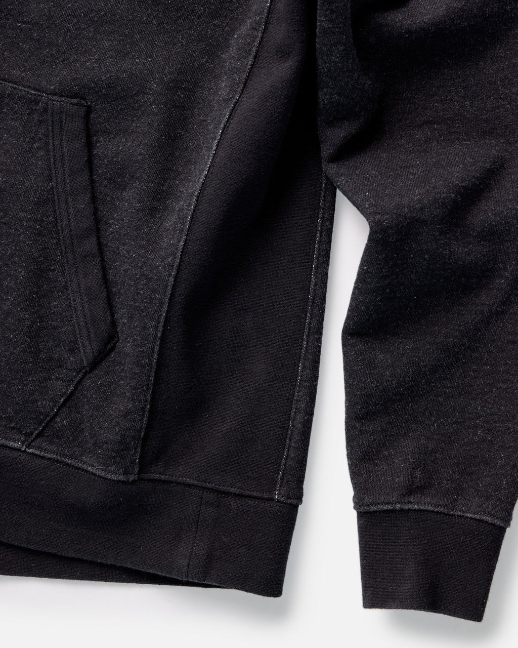 The Sunset Hoodie in Black Indigo Terry