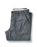 The Surplus Pant in Faded Black Reverse Sateen